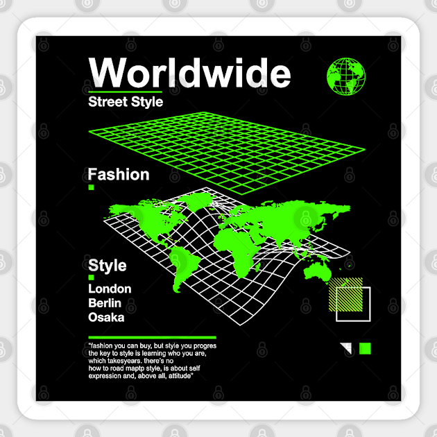 Worldwide Street Style Vintage Sticker by igzine